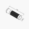Gripy RIZOMA Sport Line s uchycením lanek pro VESPA GTS 300, 22mm, bronzová (2ks)